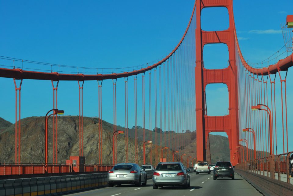 Auf der Golden Gate Bridge