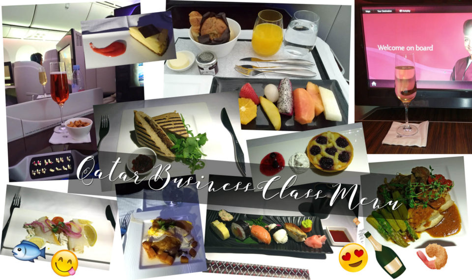 qatar business class menu